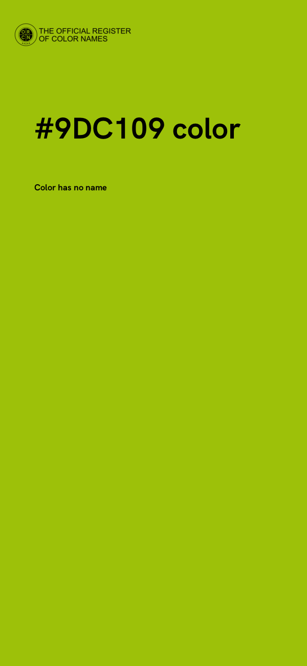 #9DC109 color image
