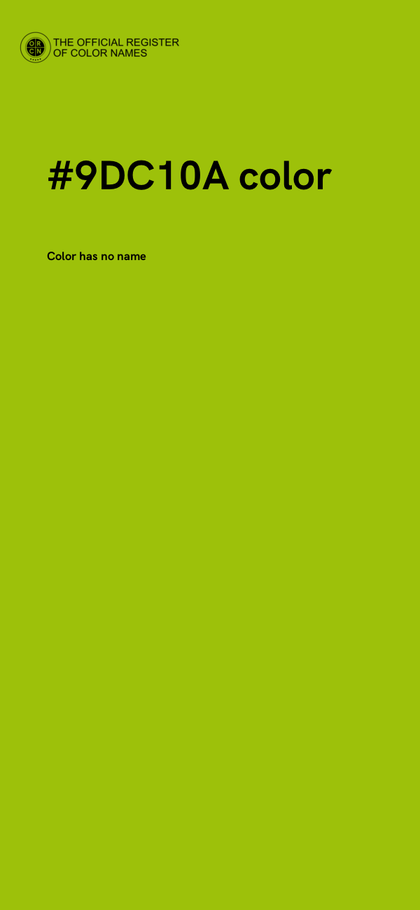#9DC10A color image