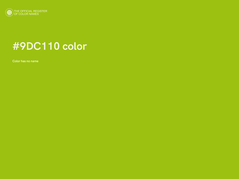 #9DC110 color image