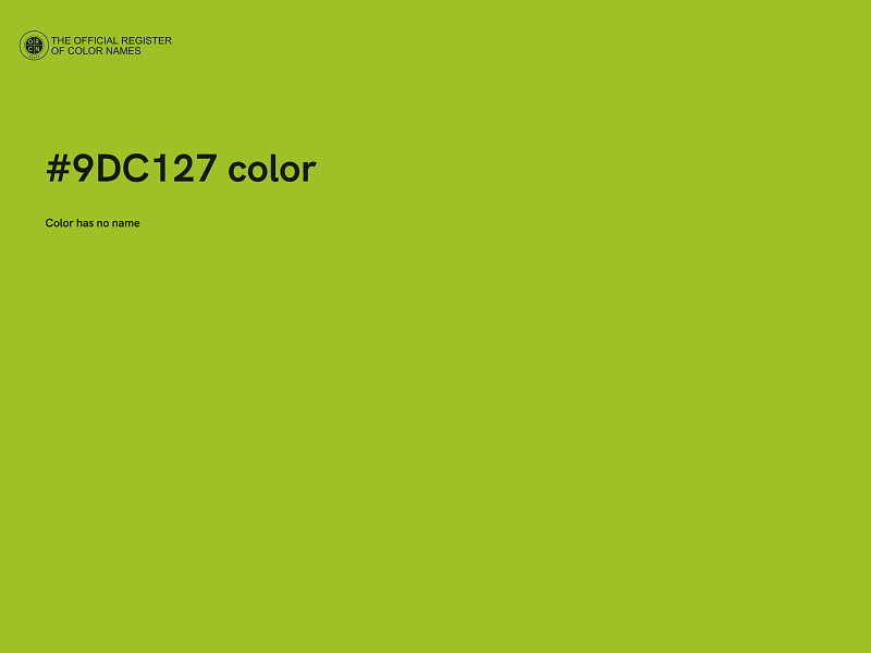 #9DC127 color image