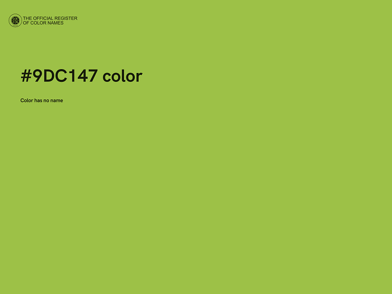 #9DC147 color image