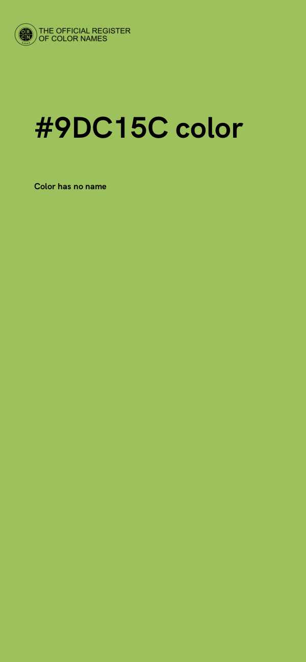 #9DC15C color image