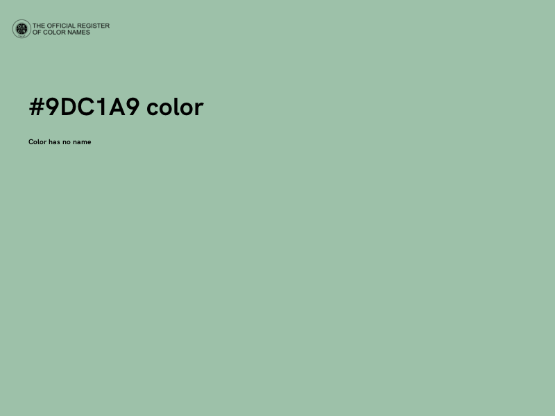 #9DC1A9 color image
