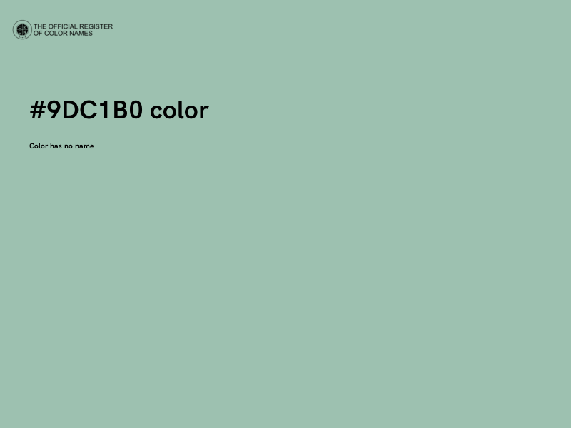 #9DC1B0 color image