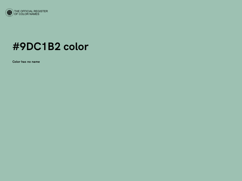 #9DC1B2 color image