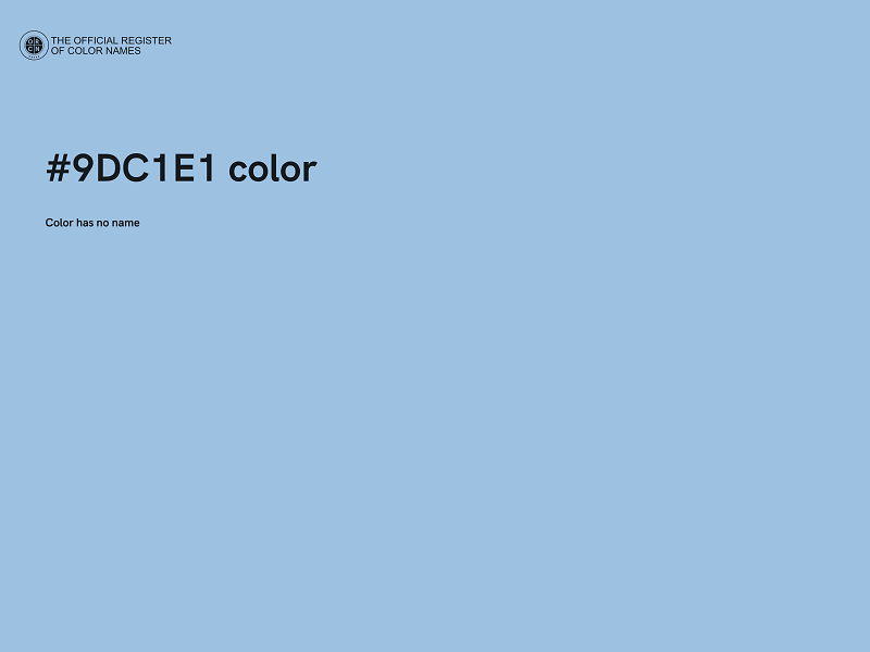 #9DC1E1 color image