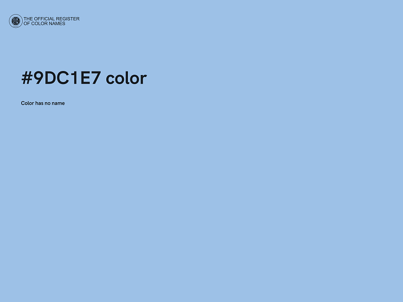 #9DC1E7 color image