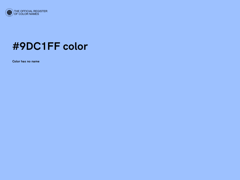 #9DC1FF color image