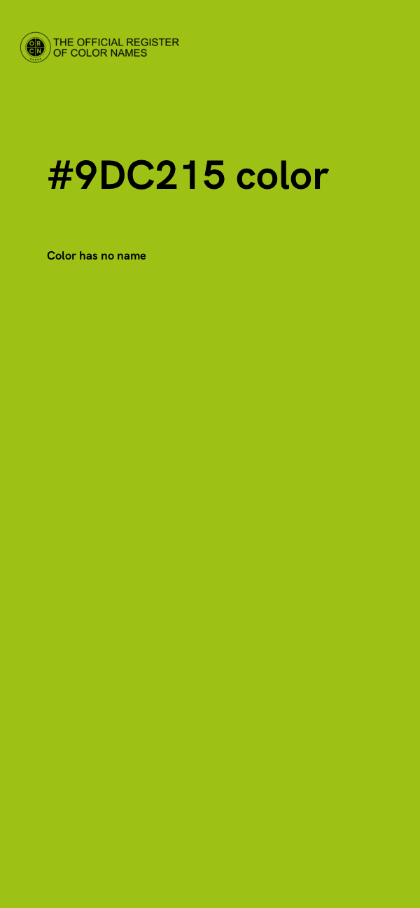 #9DC215 color image