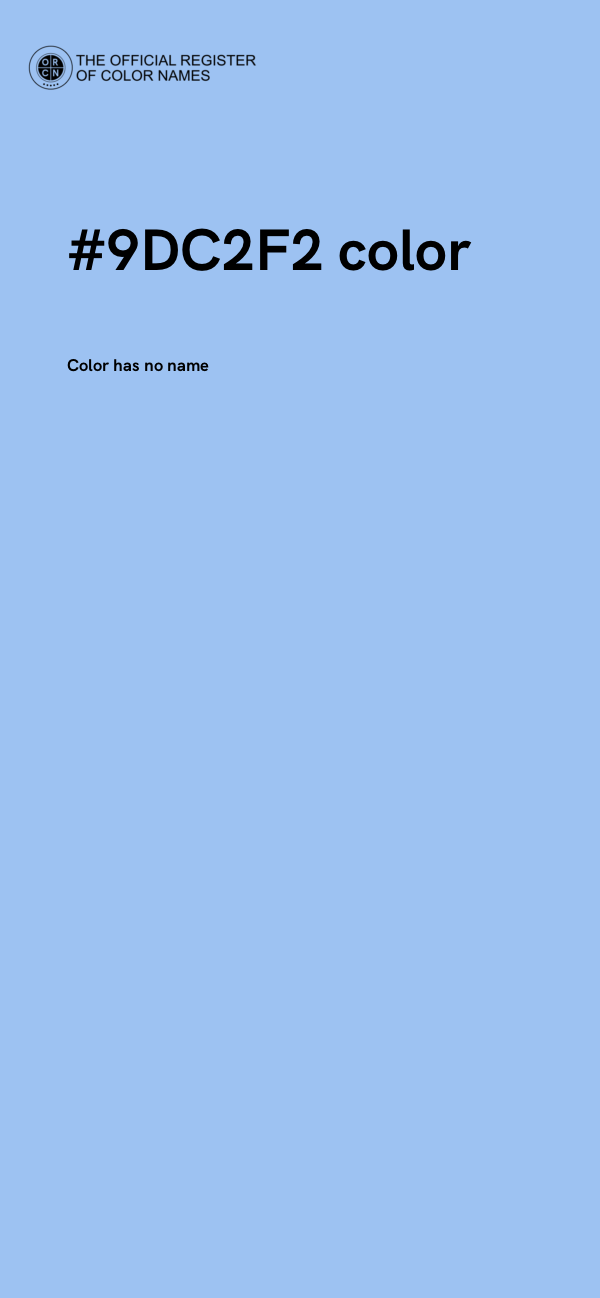 #9DC2F2 color image