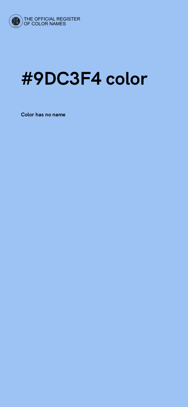 #9DC3F4 color image