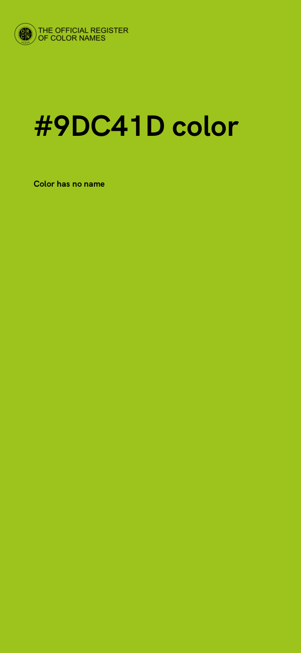 #9DC41D color image