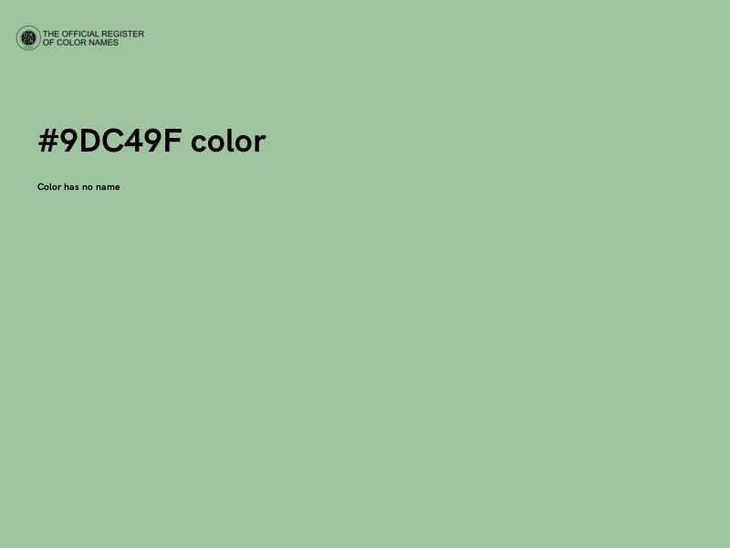 #9DC49F color image