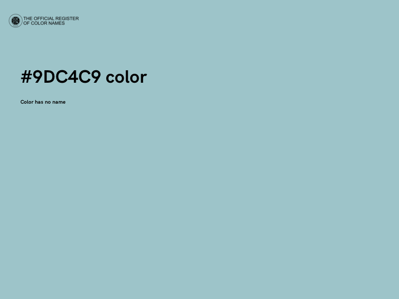 #9DC4C9 color image