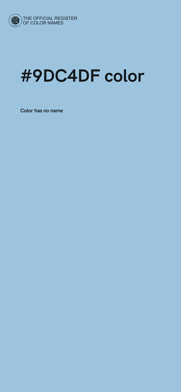#9DC4DF color image