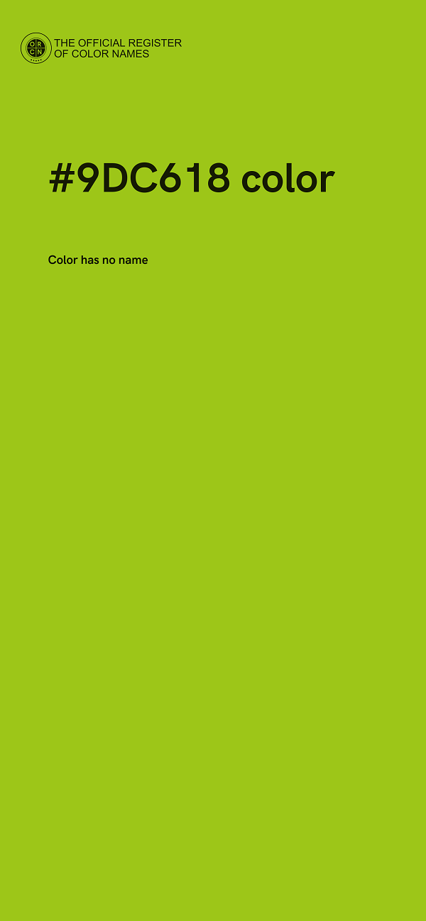 #9DC618 color image