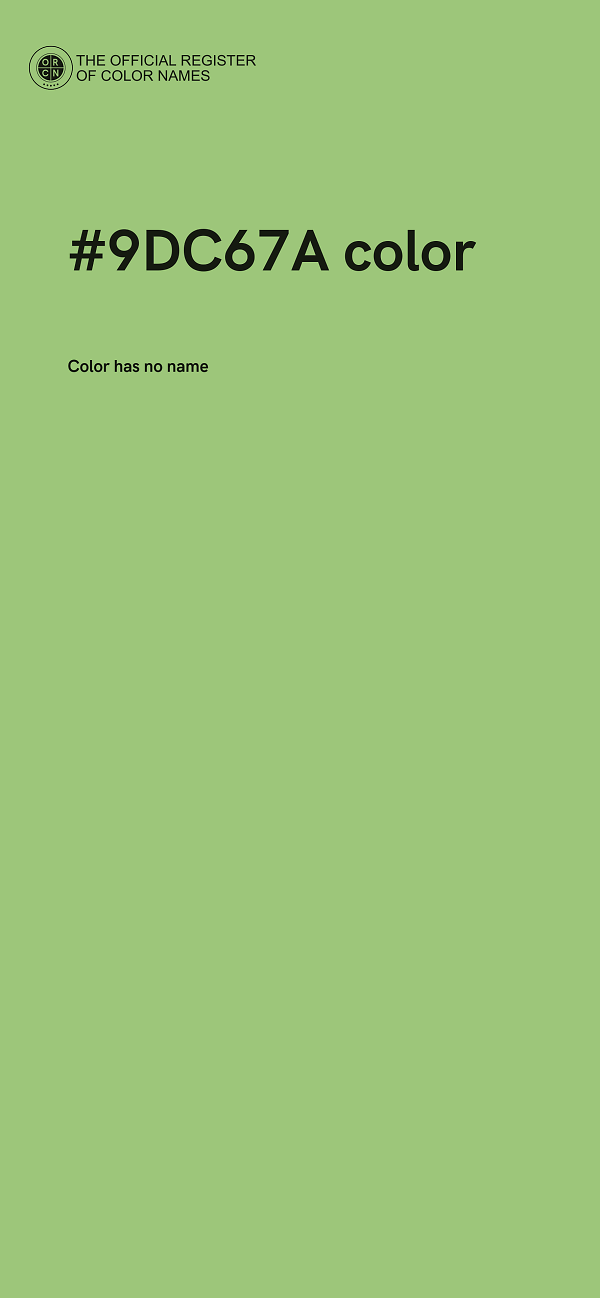 #9DC67A color image
