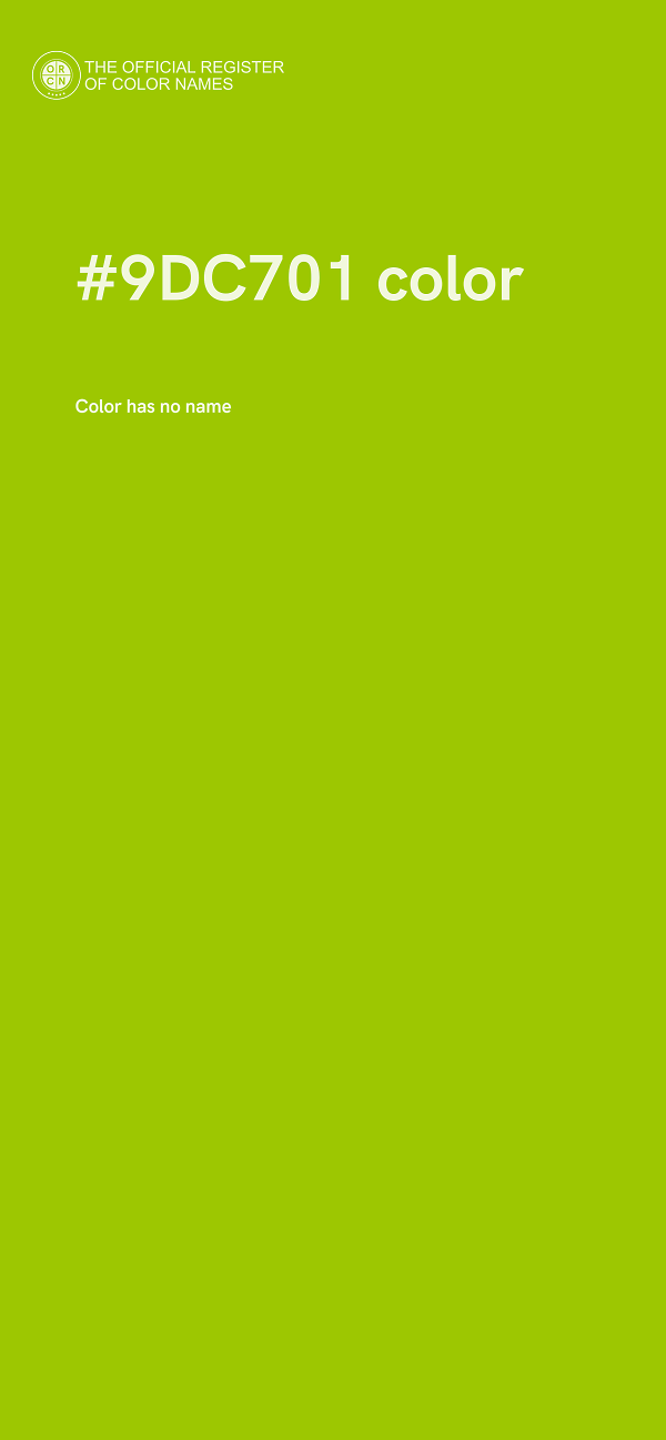 #9DC701 color image