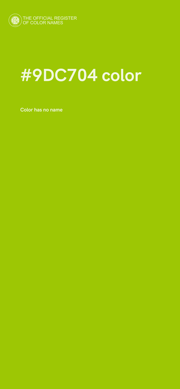 #9DC704 color image