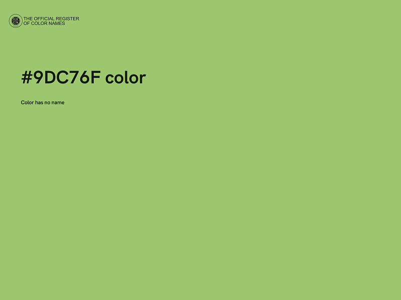 #9DC76F color image