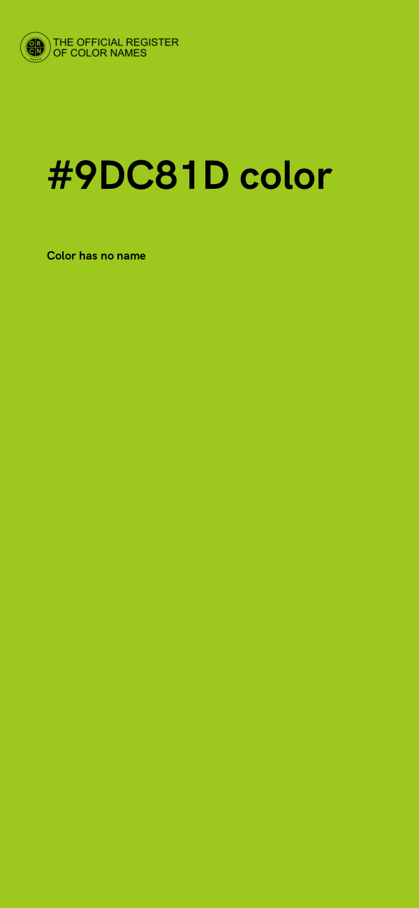 #9DC81D color image