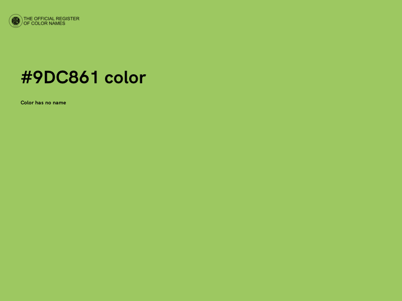 #9DC861 color image