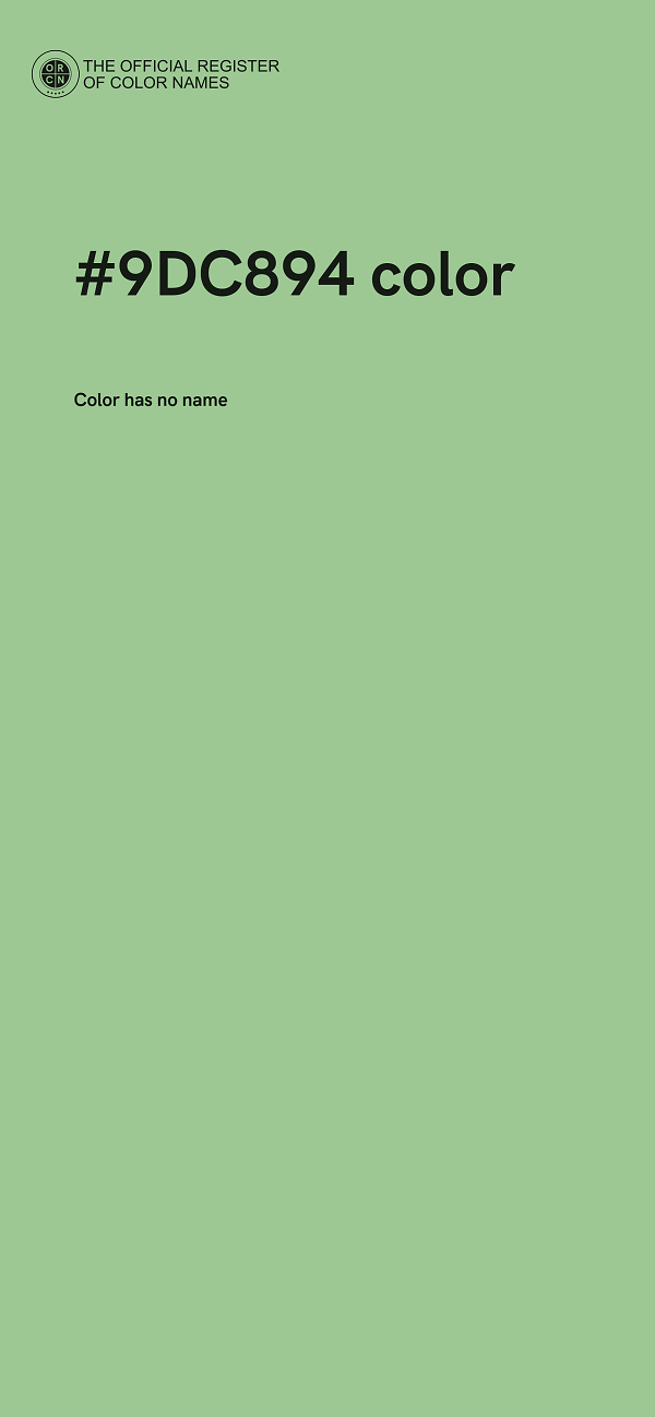 #9DC894 color image