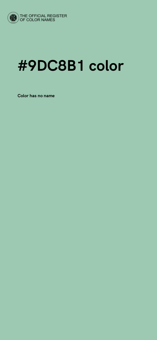 #9DC8B1 color image