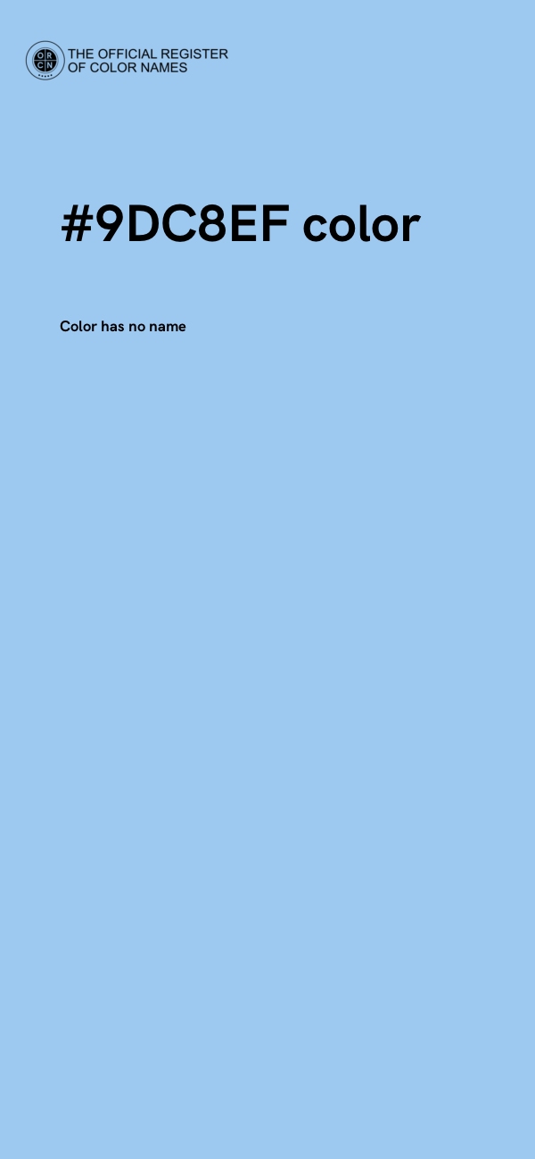 #9DC8EF color image