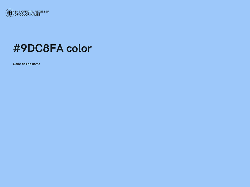 #9DC8FA color image
