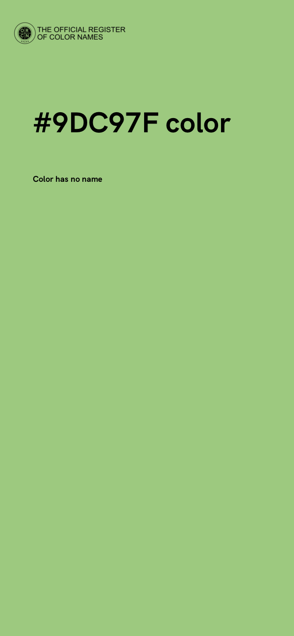 #9DC97F color image
