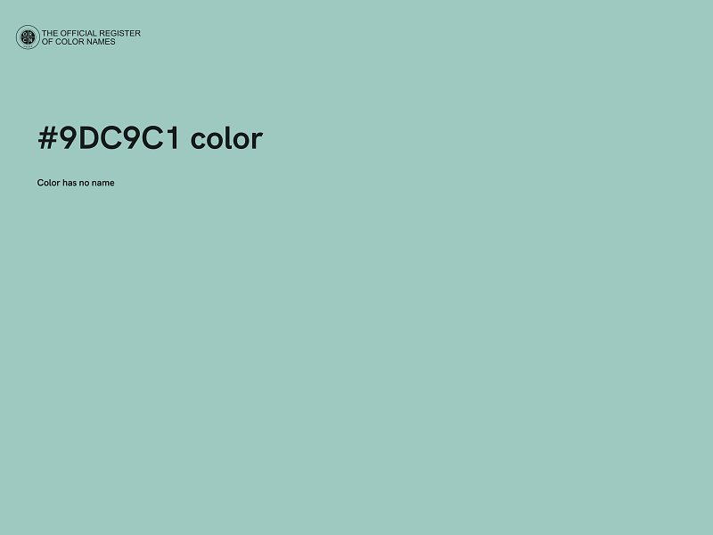 #9DC9C1 color image