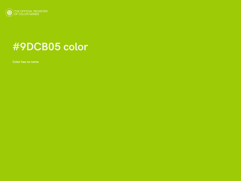 #9DCB05 color image