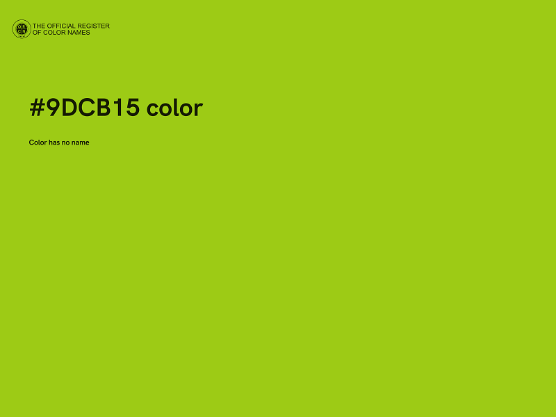 #9DCB15 color image