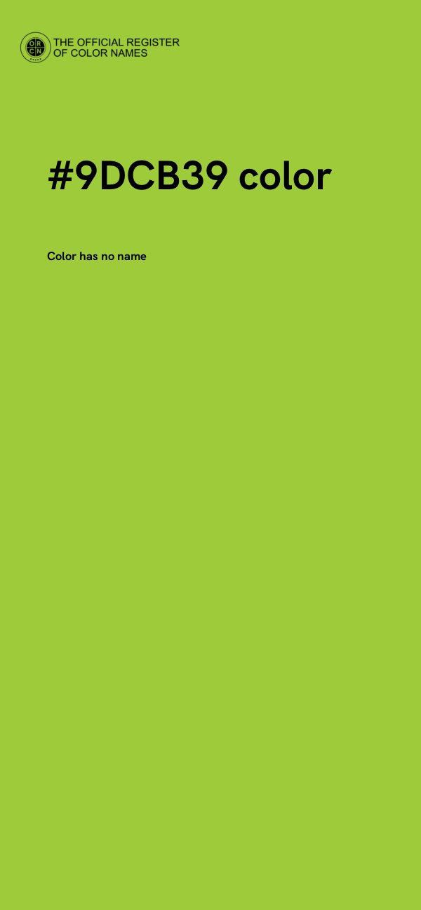 #9DCB39 color image