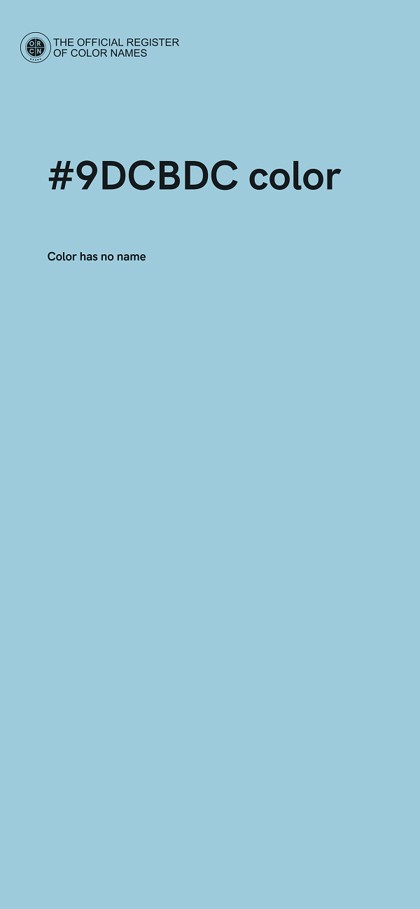 #9DCBDC color image