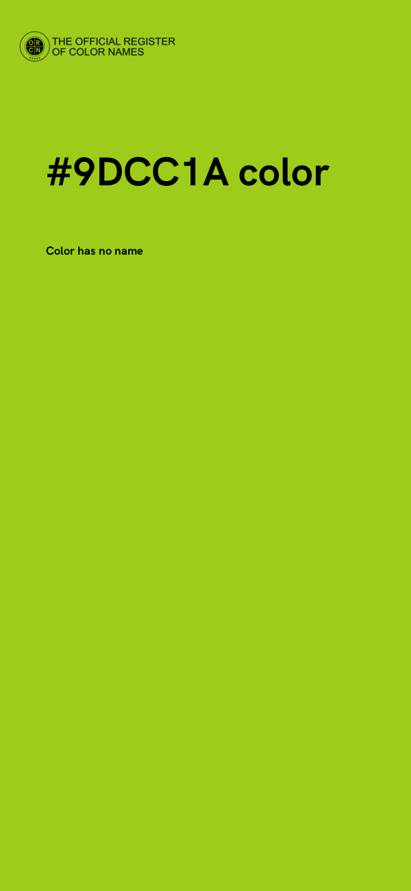 #9DCC1A color image