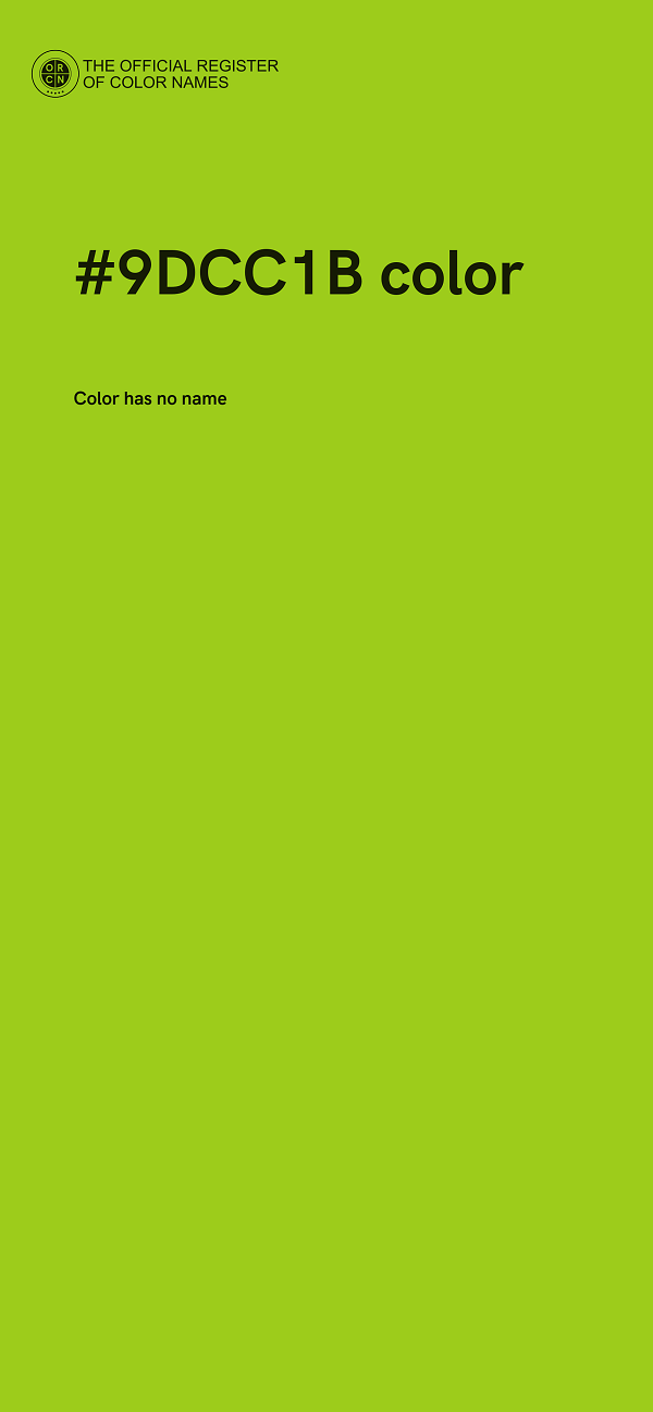 #9DCC1B color image
