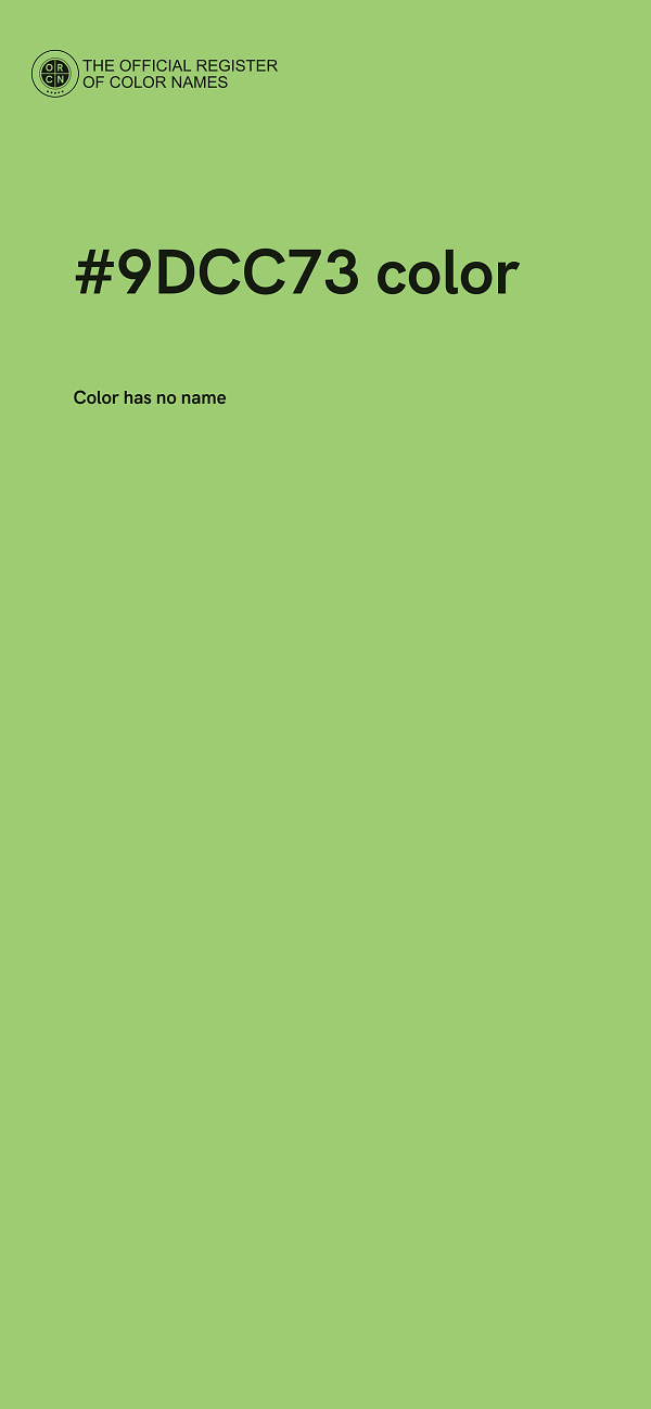 #9DCC73 color image