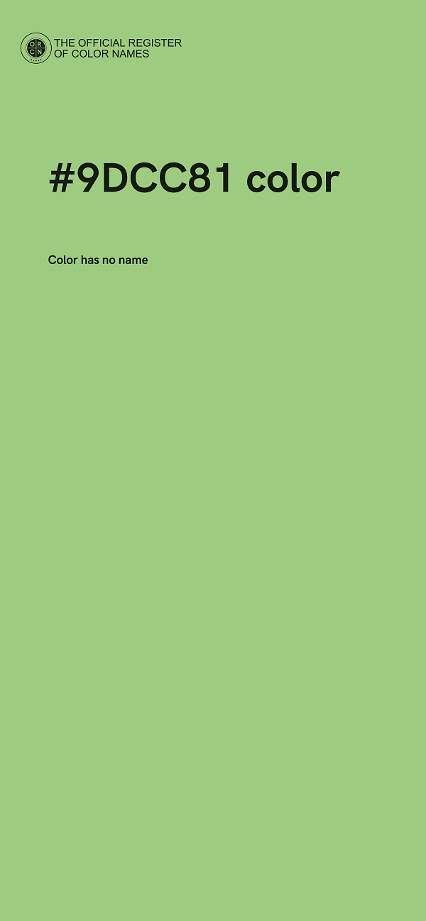 #9DCC81 color image