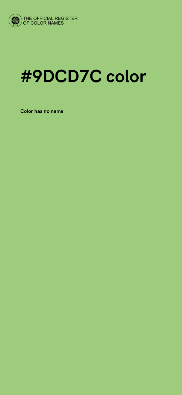 #9DCD7C color image