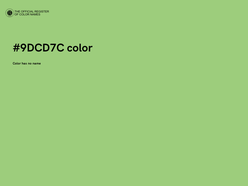 #9DCD7C color image