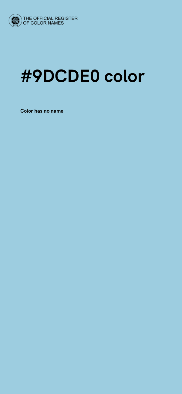 #9DCDE0 color image
