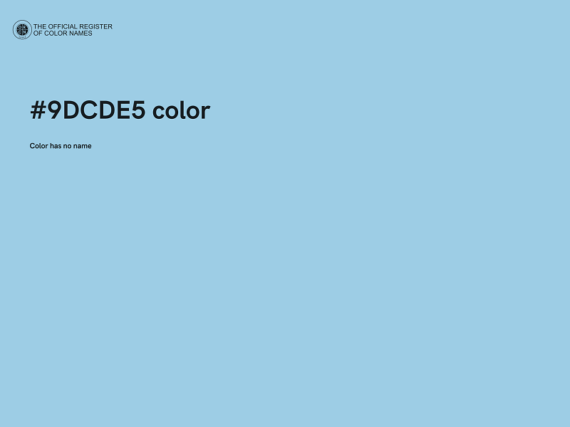 #9DCDE5 color image