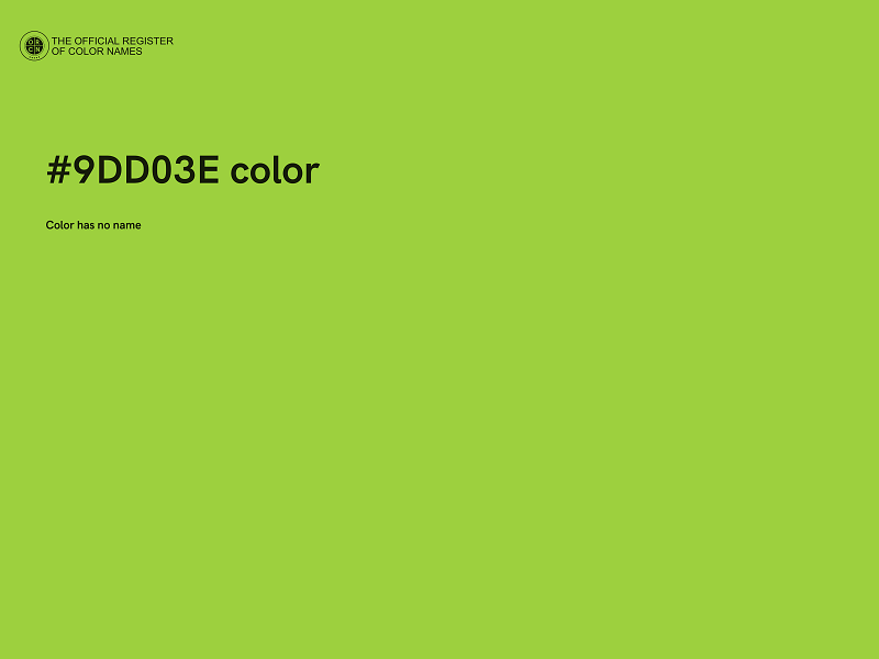 #9DD03E color image