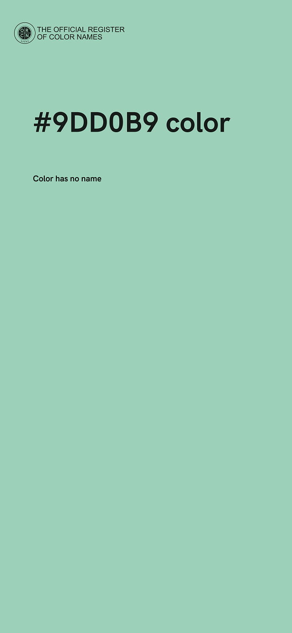 #9DD0B9 color image