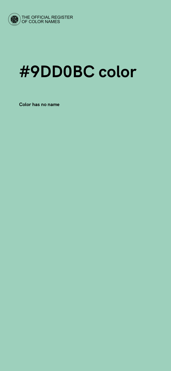 #9DD0BC color image