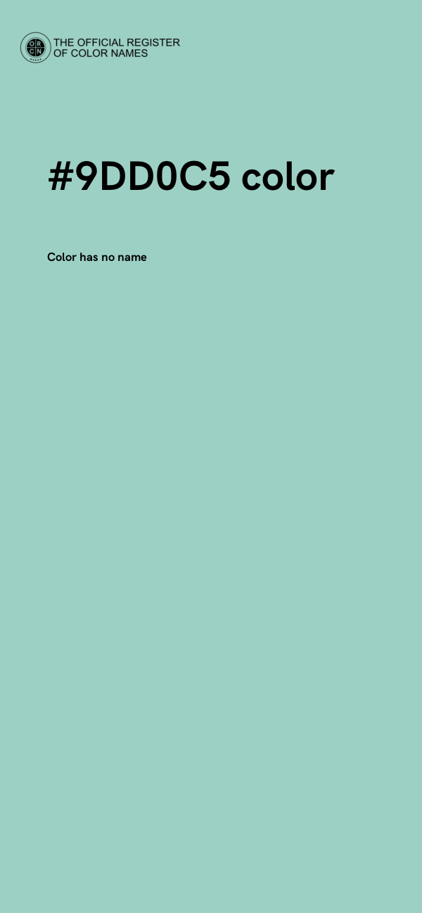 #9DD0C5 color image
