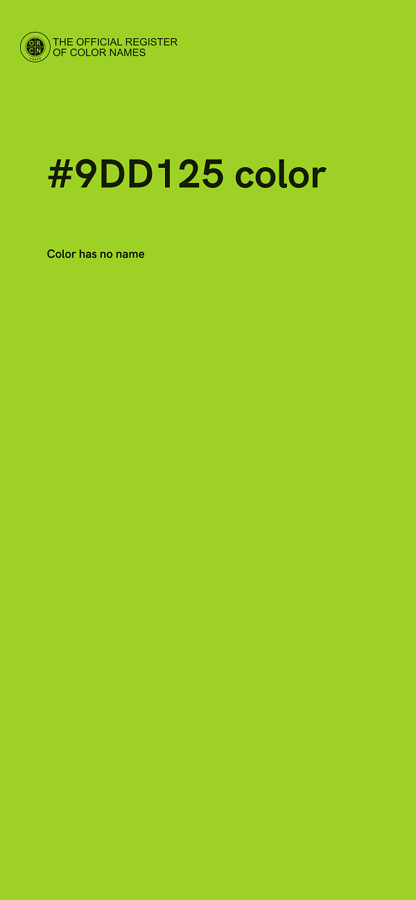 #9DD125 color image