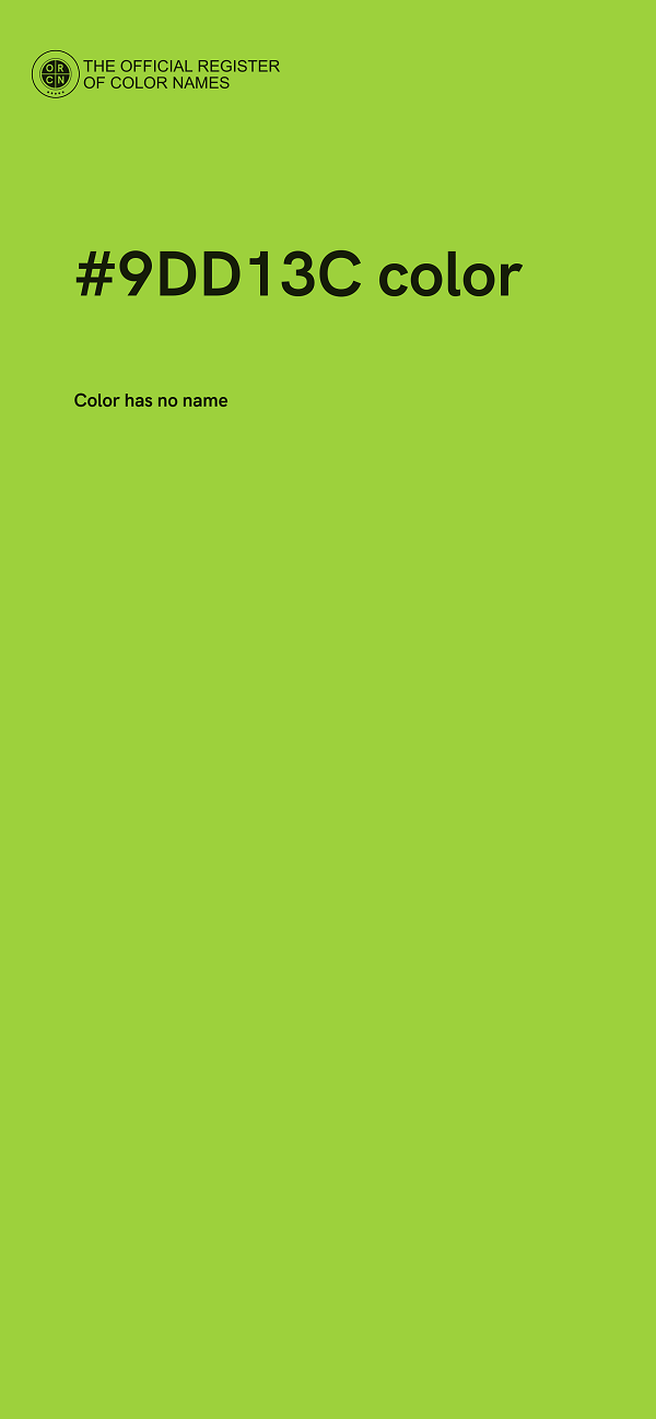 #9DD13C color image
